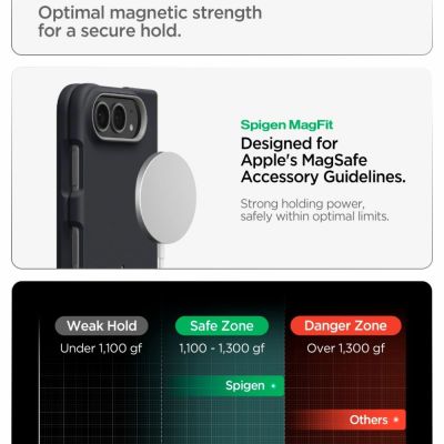10. Spigen Nano Pop MagSafe Case for iPhone Duo - Black and Gray