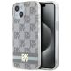 9. DKNY IML Checkered Mono Pattern & Printed Stripes MagSafe Case for iPhone 15 Plus / 14 Plus - Beige