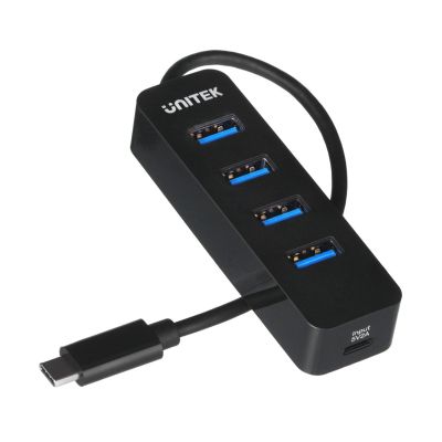 UNITEK HUB USB-C 4XUSB-A 3.1, ACTIVE, 10W, H1117B