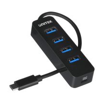 UNITEK HUB USB-C 4XUSB-A 3.1, ACTIVE, 10W, H1117B