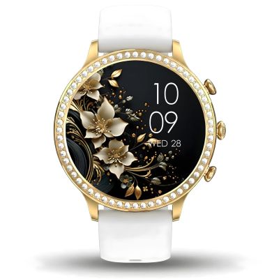7. Smartwatch Gravity Gold Strap and Bracelet GT5-2