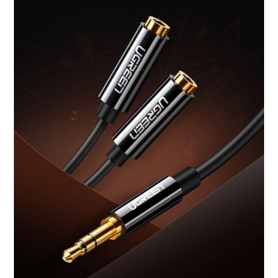 2. Ugreen cable 3.5 mm headphone splitter mini jack AUX 25cm black (20816)