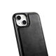 5. iCarer Leather Oil Wax case covered with natural leather for iPhone 14 Plus black (WMI14220719-BK)