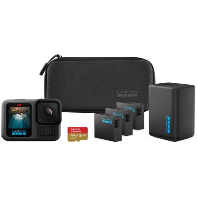 2. GoPro HERO13 Extended Power Bundle Sports Camera 27.6MP 5.3K Ultra HD CMOS 25.4/1.9mm (1/1.9") Wi-Fi 157g