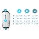 Meteor L football shin guards white
