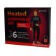19. GLOVII HEATED THERMOACTIVE UNDERWEAR SET, SWEATSHIRT AND PANTS, SIZE L, BLACK, BATTERIES AND CHARGER INCLUDED, GXBL