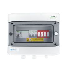 Hermetic IP65 EMITER AC connection switchboard with Dehn type 2 AC surge arrester, 40A 3-F, RCD type A 63A/300mA