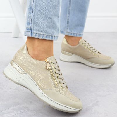 17. Rieker W N4316 RKR760 wedge sneakers