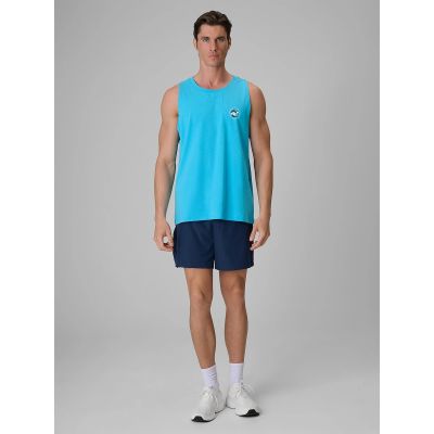 3. Men's regular sleeveless T-shirt with print 4F 4FRSS26TSLEM366-10S