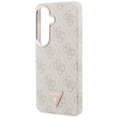 6. Guess 4G Triangle Logo MagSafe Case for Samsung Galaxy S26 - Pink