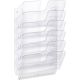 Durable FLEXIPLUS 6-Shelf Literature Shelf. Transparent
