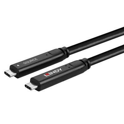 6. Lindy 43398 USB Cable USB 3.2 Gen 1 (3.1 Gen 1) 10m USB C 5 Gbit/s 60W Black