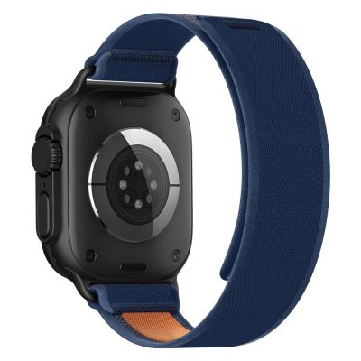 3. Tech-Protect Nylon Elite Strap for Apple Watch 44 / 45 / 46 / 49 mm - Navy Blue