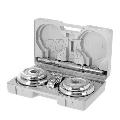 27. Barbells in a CHROME HMS 2x10kg STC20 case