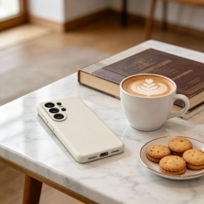 5. Tech-Protect Silicone MagSafe Case for Samsung Galaxy S26 Ultra - Beige