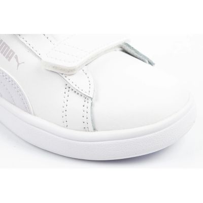 5. Puma Smash 3.0 children's sports shoes sneakers white leather fashionable