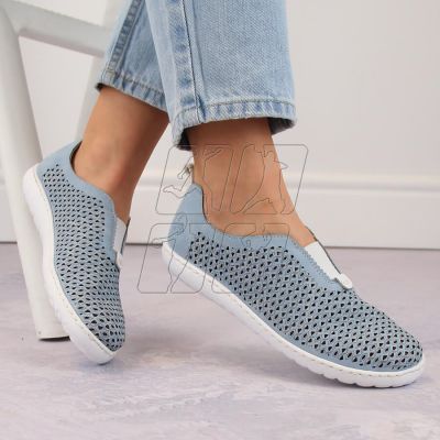 2. Comfortable openwork shoes Rieker W RKR653 blue