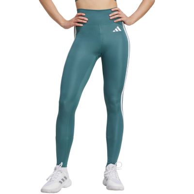 7. Adidas Optime Essentials 3-Stripes 7/8 Women's Leggings Green JY2152