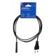 SAVIO CL-100 cable (2-Pin F - Euro M; 1.8m; black)