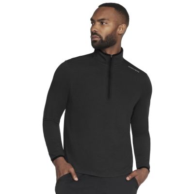Skechers Skech-Knits Burst 1/4 Zip LT130-BLK Black L