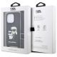 7. Karl Lagerfeld Crossbody Saffiano Karl & Choupette Case for iPhone 14 Pro - Black