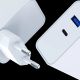 4. 3mk FlowPower 45W 1A1C PD3.0 QC4+ Wall Charger - White