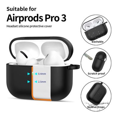 4. Tech-Protect Silicone Hook Case for AirPods Pro 3 - Black