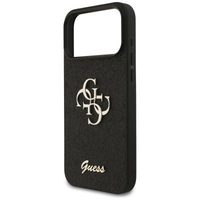 6. Guess Fixed Glitter Big 4G case for iPhone 17 Pro Max - black