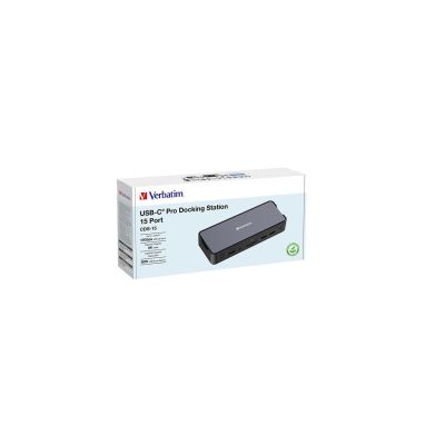 4. Verbatim CDS-15 Wired USB 3.2 Gen 1 (3.1 Gen 1) Type-C Black, Grey
