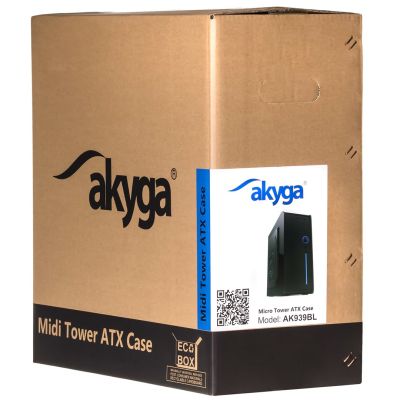 8. Akyga AK939BL case (ATX, Micro ATX, Mini ATX, Mini ITX; black)