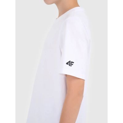 3. Boy's plain cotton T-shirt 4F 4FJWMM00TTSHM2330-10S