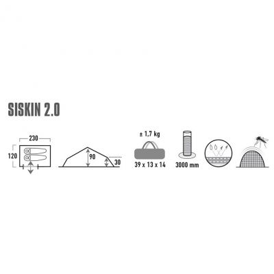 3. High Peak Siskin 2 tent 10184