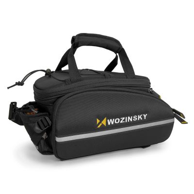 5. Wozinsky large bike rack bag 35l + rain cover black (WBB19BK)