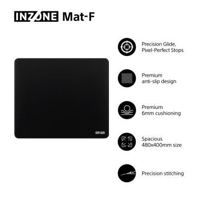 6. Sony INZONE MAT F Gaming Mouse Pad Black