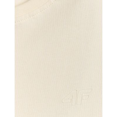 7. Regular plain girls' T-shirt 4F 4FJRSS26TTSHF3554-12S