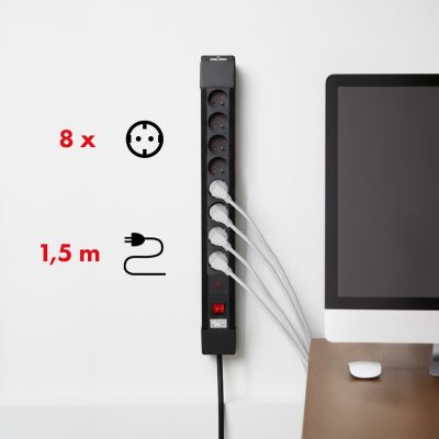13. MACLEAN 8-OUTLET POWER STRIP WITH 1 SWITCH MCE11