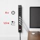 13. MACLEAN 8-OUTLET POWER STRIP WITH 1 SWITCH MCE11
