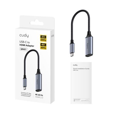 2. CUDY UH401 Docking Station HUB HDMI Output