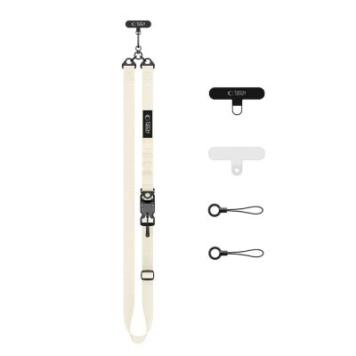 2. Tech-Protect C9S Rope Crossbody Phone Lanyard - Beige