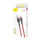 10. Baseus Cafule Cable CAMKLF-B09 USB-A / micro USB 2.4A 1 m - red