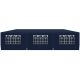 PE GARDEN CATERING TENT PAVILION 9x3M + 8 WALLS NAVY BLUE