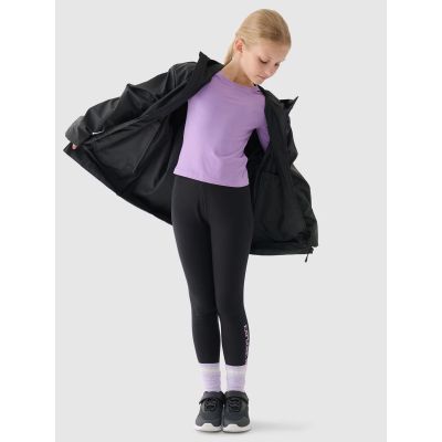 2. Children's transitional raincoat with rubber coating 4F Junior 4FJWSS24TJACU217-20S