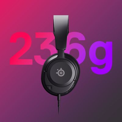 7. SteelSeries Arctis Nova 1 Black PC HeadphonesRefurbished