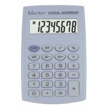 Vector KAV VC-210 LB Pocket Calculator, 8-digit, 64x98.5mm, light blue
