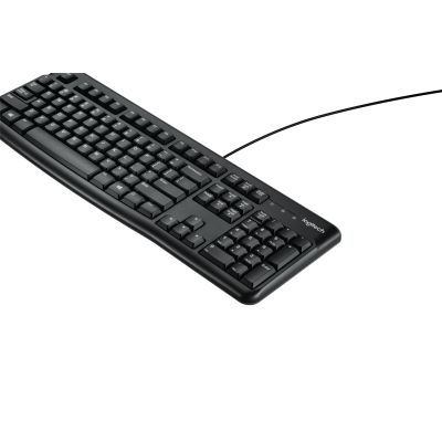 12. Logitech K120 Membrane Keyboard 920-002479 (USB 2.0; black)