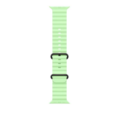 Apple Strap 49mm Neon Yellow Ocean Band - Titanium Black