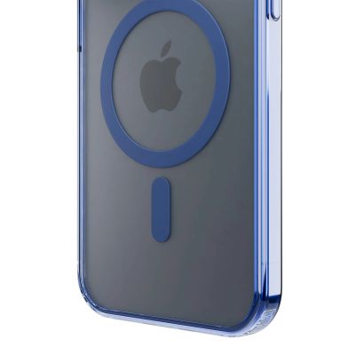 2. 3mk Frosty MagCase Blue Case for Apple iPhone 16 Plus - Transparent