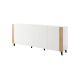 FARO chest of drawers 200x42x82 white matt + craft oak