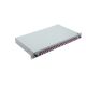 3. 19" Fiber Optic Splice Box 24 x LC Duplex OM4 Ready to Splice Gray