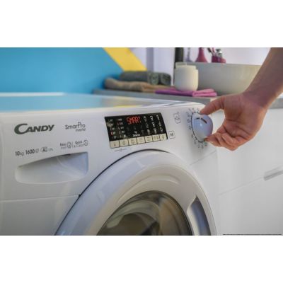 12. Candy Smart Pro Inverter CO 474TWM6/1-S Washing Machine Front Load 7 kg 1400 RPM White